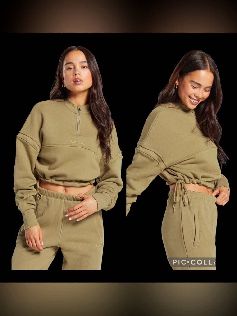 Gymshark Heavyweight Loopback Sweat Pullover Oversized Troop Green Size Small